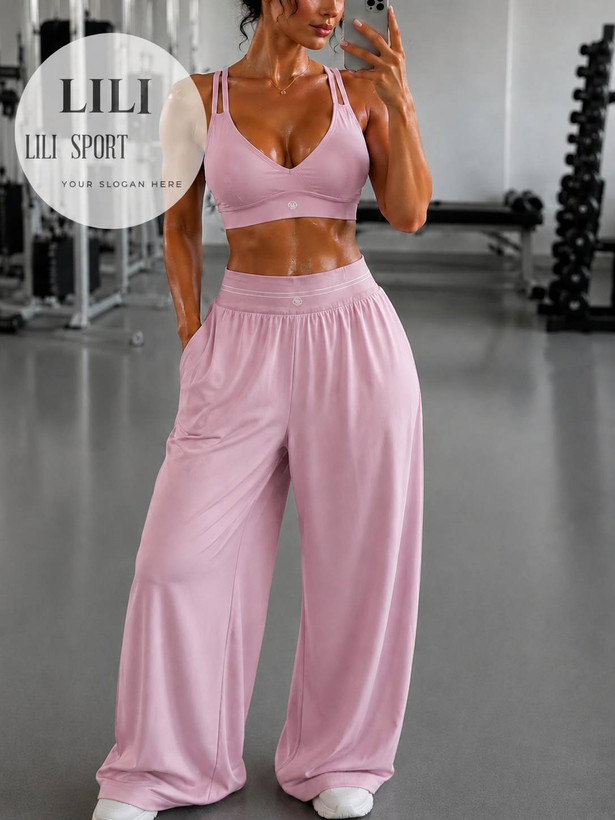 ست کراپ و شلوار برند Lululemon